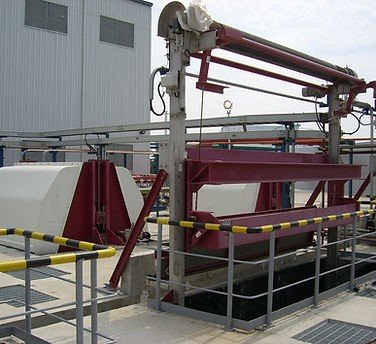 Intake filtering plant